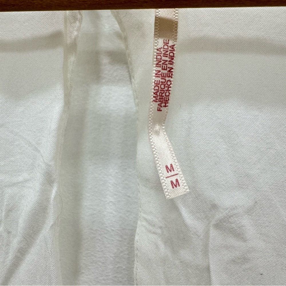 Free People Seashell Skort Romper Ivory White Long Sleeve Boho Sz Medium - Picture 8 of 10